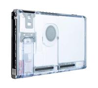 eXtremeRate Carcasa Trasera para Nintendo Switch Consola Funda Case Shell de Bricolaje Cubierta de reemplazo con Soporte para Nintendo Switch No Incluye la Carcasa de Joycon(Hielo Azul)
