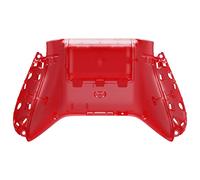 eXtremeRate Carcasa Trasera para Xbox Series S Xbox Series X Control Funda Protector con Placa de Batería Cubierta Posterior para Xbox Series S X Mando-No Incluye Shell de Grip(Transparente Rojo)