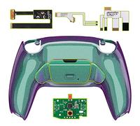 eXtremeRate Chameleon Green Purple Back Paddles Programable Rise 2.0 Remap Kit for PS5 Controller BDM-010 020 Models, Upgrade Board & Redesigned Back Shell & Back Buttons Set for PS5 Controller