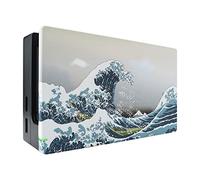 eXtremeRate Cubierta de Reemplazo para Nintendo Switch Dock - Shell Funda Protectora DIY Carcasa para Nintendo Aceesorios - No Incluye Dock (La Gran Ola)