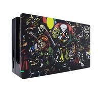 eXtremeRate Cubierta de Reemplazo para Nintendo Switch Dock - Shell Funda Protectora DIY Carcasa para Nintendo Aceesorios - No Incluye Dock (Fiesta de Miedo)