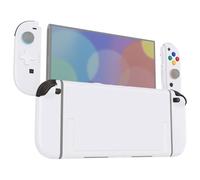 eXtremeRate D-Pad Edición Carcasa y Botones de Repuesto para Nintendo Switch 2, Cubierta y Placa Trasera con Cruceta Dpad para Joycon 2 y Consola Switch 2 - Versión Deluxe (Blanco)