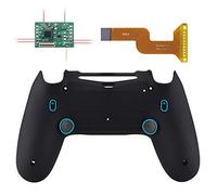 eXtremeRate Dawn 2.0 FlashShot con Remap Kit para ps4 Control CUH-ZCT2,Board de Actuelización&Carcasa Trasera&2 Botones Traseros&2 Gatillos Bloqueos para ps4 Mando JDM 040/050/055(Negro)