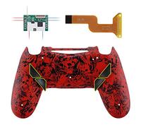 eXtremeRate Dawn Programable Remap Kit Botón de Reasignación para ps4 con Board de Actuelización&Carcasa Trasera Diseñada&4 Botones Traseros para ps4 Mando JDM 040/050/055(Demonio y Monstruo)