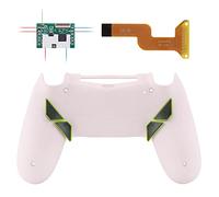eXtremeRate Dawn Programable Remap Kit Botón de Reasignación para ps4 con Board de Actuelización&Carcasa Trasera Diseñada&4 Botones Traseros para ps4 Mando JDM 040/050/055(Rosa)