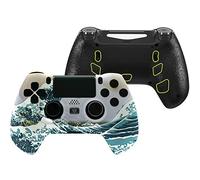 eXtremeRate Decade Tournament Controller(DTC) Actualización Kit para ps4 JDM-040/050/055 Control Actualización Board&Carcasa Ergonómica&Botones Traseros&Gatillos Stops-No Incluye Mando(La Gran Ola)
