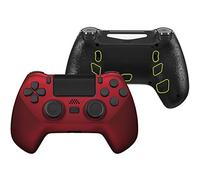 eXtremeRate DECADE Tournament Controller(DTC) Actualización Kit para ps4 JDM-040/050/055 Control Actualización Board&Carcasa Ergonómica&Botones Traseros&Gatillos Stops-No Incluye Mando(Rojo Escarlata)
