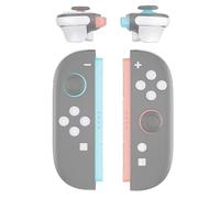 eXtremeRate DIY Botones Completos para Joycon 2, Teclas ABXY, Cruceta D-Pad, + - C, Home, Capture, Release, Botones L R ZR ZL, Gatillos y Resortes de Repuesto para Nintendo Switch 2 (Blanco)