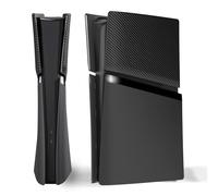 eXtremeRate eXcover Carcasa Superior e Inferior de Repuesto Compatible con ps5 Slim Edición Digital, Paneles Laterales y Tapa Trasera con Ventilación Placa para ps5 Slim Digital Consola - Negro
