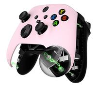 eXtremeRate FaceMag Carcasa Frontal de Repuesto Magnética para Xbox Series X S Control Cubierta de Placa Frontal DIY con Anillos de Acento para Xbox Core Modelo 1914-No Incluye Consola(Rosa)