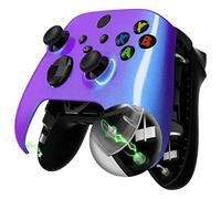 eXtremeRate FaceMag Carcasa Frontal de Repuesto Magnética para Xbox Series X S Control Cubierta de Placa Frontal DIY con Anillos de Acento para Xbox Core Modelo 1914-No Incluye Consola(Azul a Violeta)
