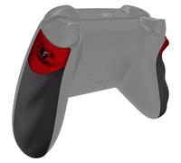 eXtremeRate Flexor Carcasa de Grip con Trigger Stop Kit para Xbox Series X/S Control Agarre de Goma Antideslizante Quickshot Gatillos Ergonómico para Xbox Core Mando-Diamante Textura(Rojo Escarlata)