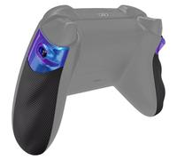 eXtremeRate Flexor - Kit de Tope de gatillo de Goma para Control Xbox Series X/S, empuñaduras ergonómicas para Mando Xbox Core - Camaleón con Textura de Diamante, Morado y Azul