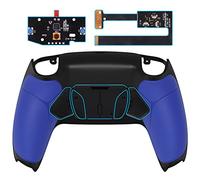eXtremeRate Goma Grip Programable RISE4 Remap Kit para ps5 Mando Modelo BDM-010 BDM-020 Actualización Board & Carcasa Trasera & 4 Palancas Botones Accesorios para ps5 Control-NO Incluye Mando(Azul)