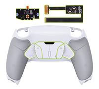 eXtremeRate Goma Grip Programable RISE4 Remap Kit para ps5 Mando Modelo BDM-010 BDM-020 Actualización Board & Carcasa Trasera & 4 Palancas Botones Accesorios para ps5 Control-NO Incluye Mando(Blanco)