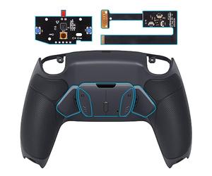eXtremeRate Goma Grip Programable RISE4 Remap Kit para ps5 Mando Modelo BDM-010 BDM-020 Actualización Board & Carcasa Trasera & 4 Palancas Botones para ps5 Control-NO Incluye Mando(Gris Oscuro)