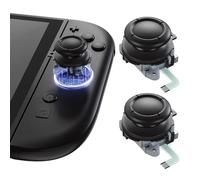 eXtremeRate Joystick 3D de Repuesto para Nintendo Switch 2, Palanca Analógica Izquierda y Derecha para Joycon 2 con Herramientas de Reparación, Multicolor (Negro)