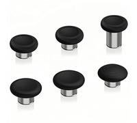 eXtremeRate Joysticks Metálicos 6 en 1 Kit para Xbox Elite Series 2 Control Tapas de Joysticks Analógicos Magnéticos Intercambiables para Xbox Elite 2 Core(Modelo 1797)-Negro & Plata