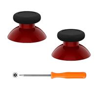 eXtremeRate Joysticks para Xbox Series S X Control Palancas Analogicos Joystick Reemplazable para Xbox One Repuesto para Pulgar Thumbsticks para Xbox One S/X/Estandard/Elite(Rojo Carmín & Negro)