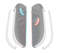 eXtremeRate Kit de Tiras Decorativas de Reemplazo para Joycon 2, Cubierta Lateral Personalizada, DIY Tiras de Decoración con Herramienta de Palanca para Nintendo Switch 2 (Blanco)