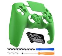 eXtremeRate Luna Rediseñado Carcasa Frontal con Panel Táctil Compatible con ps5 BDM-010/020/030/040/050 Control Placa Frontal Funda Portectora Compatible con ps5 Mando(Verde)