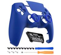 eXtremeRate Luna Rediseñado Carcasa Frontal con Panel Táctil Compatible con ps5 BDM-010/020/030/040/050 Control Placa Frontal Funda Portectora Compatible con ps5 Mando(Azul)