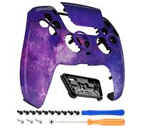 eXtremeRate Luna Rediseñado Carcasa Frontal con Panel Táctil Compatible con ps5 BDM-010 BDM-020 BDM-030 BDM-040 Carcasa Delantera Placa Frontal Funda Portectora Compatible con ps5(Galaxia Nebulosa)