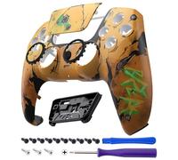 eXtremeRate Luna Rediseñado Carcasa Frontal con Panel Táctil para ps5 BDM-010/020/030/040/050 Carcasa Delantera Placa Frontal Funda Portectora Compatible con ps5(Yermo)