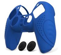 eXtremeRate PlayVital Funda de Silicona para ps5 Mando - Carcasa Protectora Suave y Antideslizante con 2 Tapas de Joystick, Compatible con DualSense, Accesorio para ps5 (Edición Guardian-Azul)