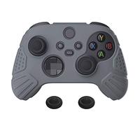 eXtremeRate PlayVital Funda de Silicona para Xbox Series X/S - Protector Antideslizante de Tacto Suave con 2 Tapas de Joystick, Material Duradero, Protección Completa - Edición Guardian (Gris)