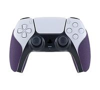 eXtremeRate PlayVital Pegatina para ps5 - Adhesivo de Silicona Antideslizante, Skin de Goma para ps5 Control, Protector con Textura para Mejor Agarre en el Mando (Violeta Oscuro)