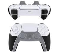 eXtremeRate PlayVital Pegatina para ps5 - Adhesivo de Silicona Antideslizante, Skin de Goma para ps5 Control, Protector con Textura para Mejor Agarre en el Mando (Edición Blindada-Negro)