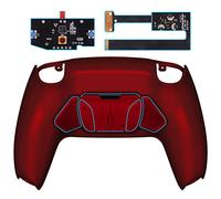 eXtremeRate Programable RISE4 Remap Kit para ps5 Mando Modelo BDM-010 & BDM-020 Actualización Board & Carcasa Trasera & 4 Palancas Botones Traseros para ps5 Control-NO Incluye Mando(Escarlata Rojo)