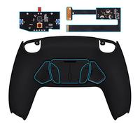 eXtremeRate Programable RISE4 Remap Kit para ps5 Mando Modelo BDM-010 & BDM-020 Actualización Board & Carcasa Trasera & 4 Palancas Botones Traseros Accesorios para ps5 Control-NO Incluye Mando(Negro)