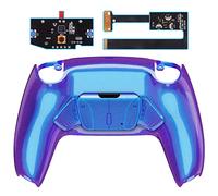 eXtremeRate Programable RISE4 Remap Kit para ps5 Mando Modelo BDM-010 & BDM-020 Actualización Board & Carcasa Trasera & 4 Palancas Botones Traseros para ps5 Control-NO Incluye Mando(Azul a Violeta)