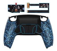 eXtremeRate Programable RISE4 Remap Kit para ps5 Mando Modelo BDM-010 & BDM-020 Actualización Board & Carcasa Trasera & 4 Botones Traseros para ps5 Control-NO Incluye Mando(Salpicaduras Azules)