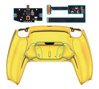 eXtremeRate Programable RISE4 Remap Kit para ps5 Mando Modelo BDM-010 & BDM-020 Actualización Board & Carcasa Trasera & 4 Palancas Botones Traseros para ps5 Control-NO Incluye Mando(Dorado Cromo)