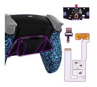 eXtremeRate Programable RISE4 V3 Remap Kit para ps5 Modelo BDM-030/040/050 Actualización Board & Carcasa Trasera & 4 Palancas Botones Traseros para ps5 Control-NO Incluye Mando(Salpicaduras Azules)