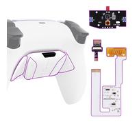 eXtremeRate Programable RISE4 V3 Remap Kit para ps5 Modelo BDM-030/040/050 Actualización Board & Carcasa Trasera & 4 Palancas Botones Traseros para ps5 Control-NO Incluye Mando(Blanco)