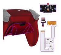 eXtremeRate Programable RISE4 V3 Remap Kit para ps5 Modelo BDM-030/040/050 Actualización Board & Carcasa Trasera & 4 Palancas Botones Traseros para ps5 Control-NO Incluye Mando(Escarlata Rojo)