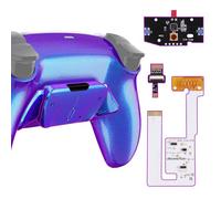 eXtremeRate Programable RISE4 V3 Remap Kit para ps5 Modelo BDM-030/040/050 Actualización Board & Carcasa Trasera & 4 Palancas Botones Traseros para ps5 Control-NO Incluye Mando(Azul a Violeta)
