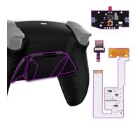 eXtremeRate Programable RISE4 V3 Remap Kit para ps5 Modelo BDM-030/040/050 Actualización Board & Carcasa Trasera & 4 Palancas Botones Traseros para ps5 Control-NO Incluye Mando(Salpicaduras Negras)