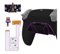 eXtremeRate Programable RISE4 V4 Remap Kit para ps5 Modelo BDM-030/040/050/060 Actualización Board & Carcasa Trasera & 4 Palancas Botones Traseros para ps5 Control-NO Incluye Mando(Negro)