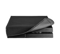 eXtremeRate Prueba de Polvo para ps4 Consola Funda Cubierta Protectora Horizontal Diseño de Doble Capa Forro Corte Preciso Fácil de Acceso los Cables Guardapolvo para ps4 Standard(Negro)