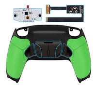 eXtremeRate Real Metal Buttons (RMB) Programable RISE4 Remap Kit para ps5 Mando BDM-010 & BDM-020 Actualización Board & Carcasa Trasera & 4 Palancas Botones Traseros para ps5 Control(Verde Negro)