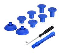 eXtremeRate ThumbsGear Joysticks Ajustable para ps4 5 Mando Joystick Ergonómico Intercambiable con Grip Convexo y Cóncavo de 3 Alturas Thumbsticks para ps4 Pro/Slim para ps5 Control-Azul
