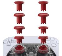 eXtremeRate ThumbsGear V3 Joysticks Intercambiables Palanca Ergonómica para ps5 Analógico de Repuesto Thumb Sticks para ps4 Mando-3 Alturas Adjustables Grips Thumbsticks Convexo y Cóncavo(Rojo Carmín)