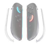 eXtremeRate Tiras Decorativas de Repuesto para Joycon 2, Cubierta Lateral Personalizada, DIY Tiras de Decoración con Herramienta de Palanca para Nintendo Switch 2 (Transparente)