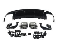 Extremidades De Escape del Difusor Parachoques Trasero Negro Brillante para Benz AMG W117 C117 X117