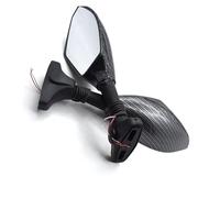 Extremo barra mango Espejos Integrados Con Luces LED Para Motocicletas Y Motos Para Modelos Para Ducati Con Espejos Montados En El Carenado(Piel de serpiente)